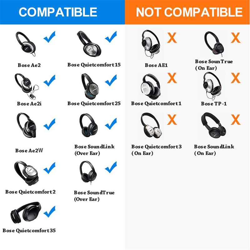 Сменные амбушюры для Bose QuietComfort 35 QC35 ii QC15 QC25 Амбушюры Амбушюры Амбушюры QC 35 ii 15 25 SoundTrue Чехол для наушников