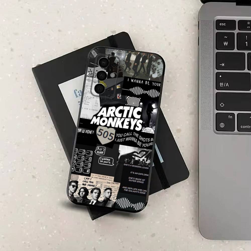 Ремешок A-Arctic M-Monkeys Для Samsung Galaxy A53,31,52,72,41,Note,J7,8,9,5G,22,73,32,71, Мягкий черный силиконовый чехол