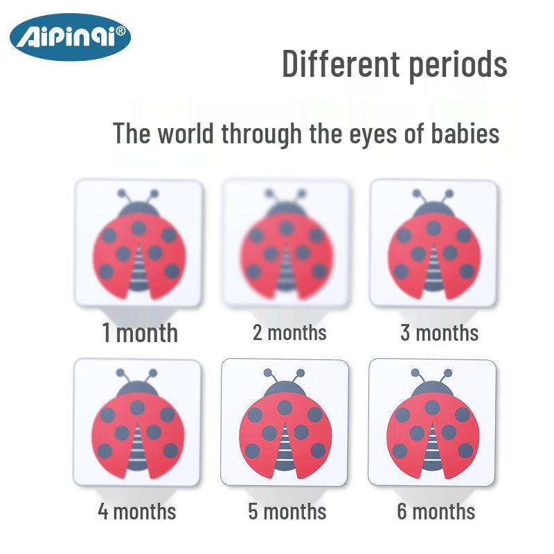 Aipinqi Baby Visual Stimulation Cards: Newborn Black and White Early Education and Tracking Cards