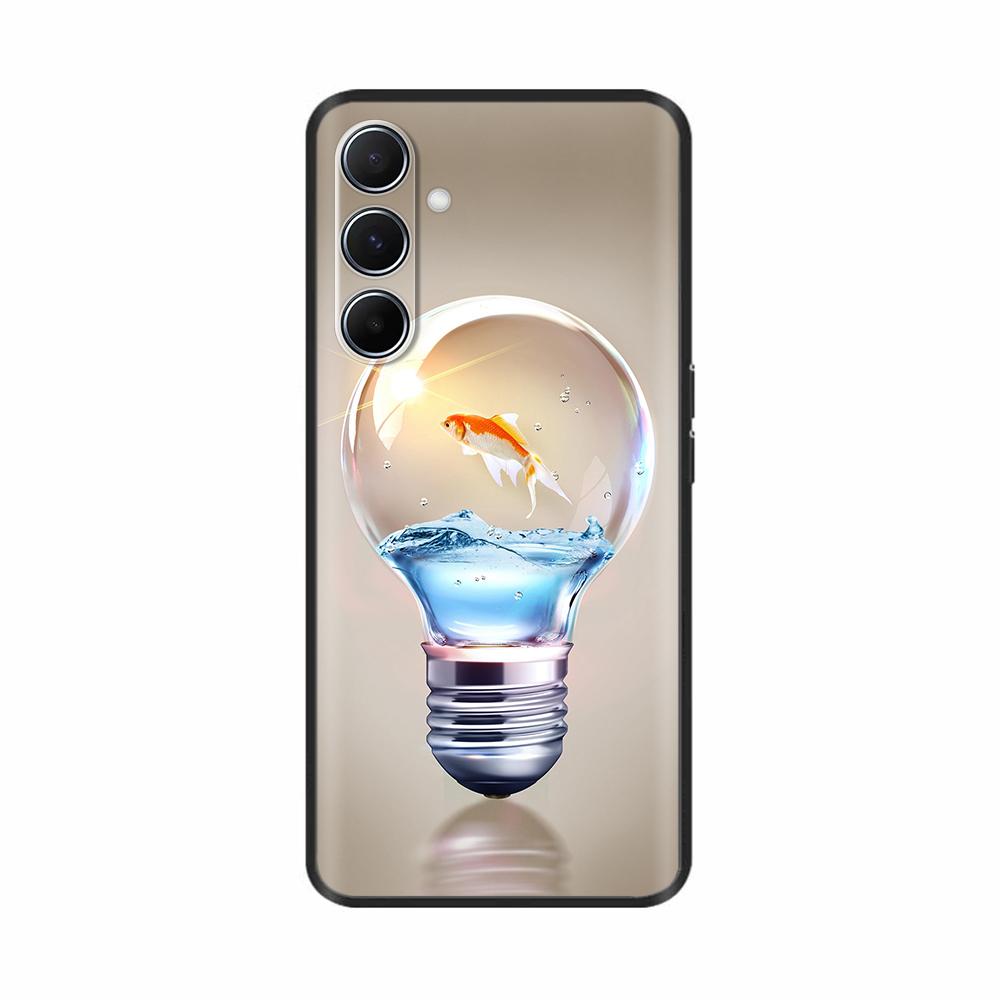 Силиконовый чехол для телефона Samsung Galaxy A26 A36 A56 A16 5G Ударопрочный корпус Мягкая черная окрашенная задняя крышка Fundas Cases Coque Para