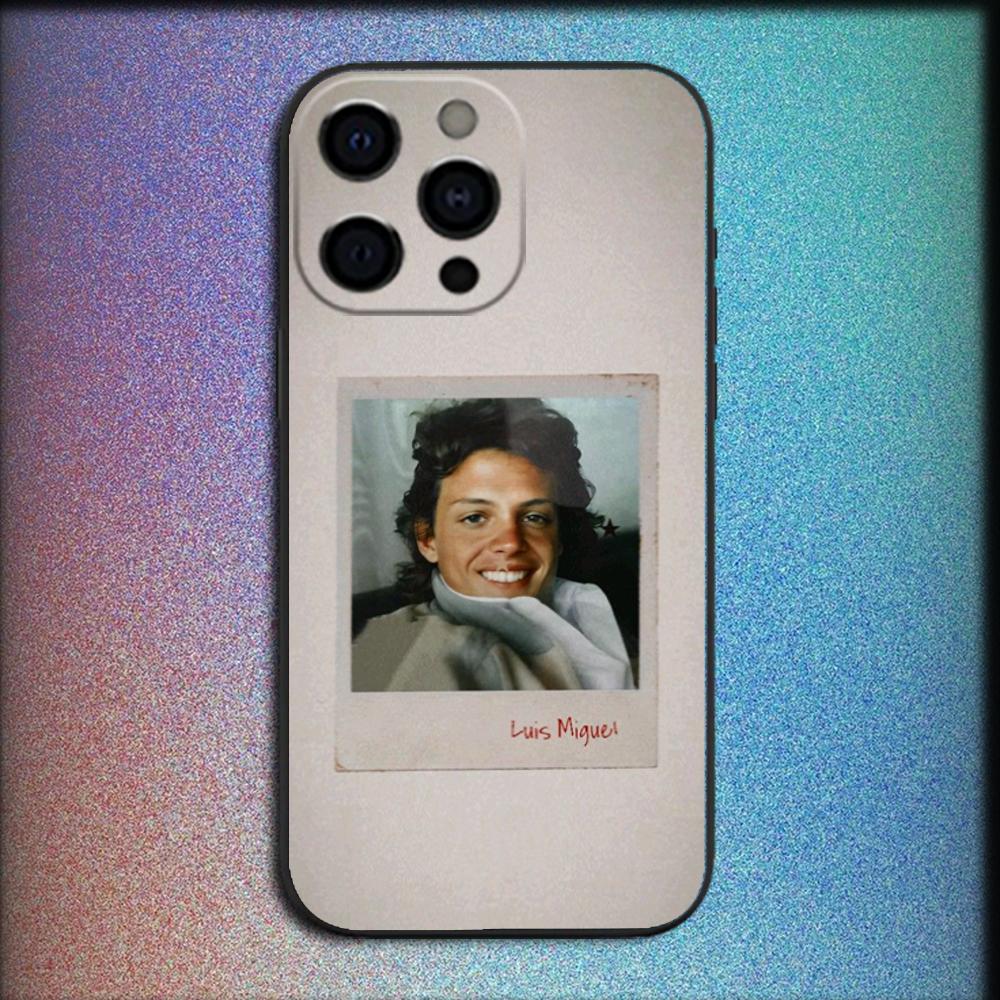Чехол для телефона с изображением певца Луиса Мигеля для iPhone 16,15,14,13,12,11,Pro,X,XS,Max,XR,Plus,Mini Мягкий черный чехол