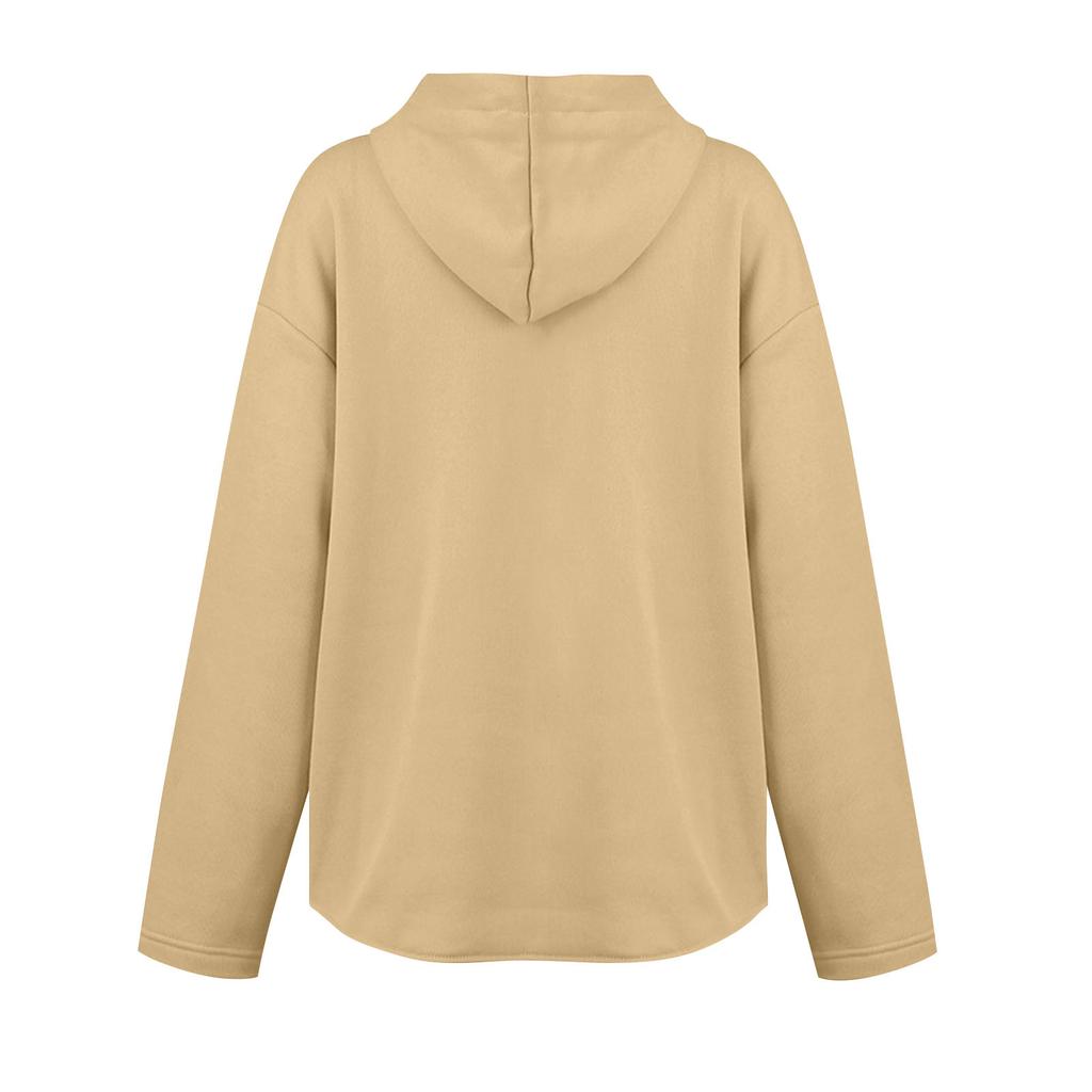 Женская толстовка с капюшоном на молнии, осенняя туника, пуловер, топ, модная одежда для девочек-подростков в консервативном стиле