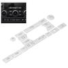 Air Conditioning Button Trim Aluminum Alloy Switch Stickers Fit for Land Rover Discovery Sport 2016 2017 2018  Car