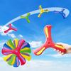 Outdoor Three-Leaf Boomerang Flying Toy Soft and Recreation for Boy Girl Easy to Throw and Catch Construction for Family Fun