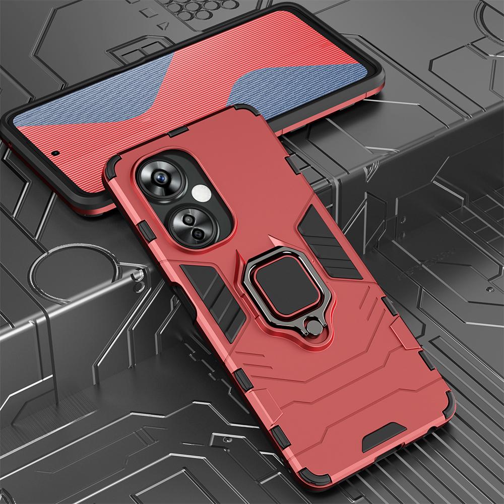 KEYSION Противоударный защитный чехол для OnePlus Nord CE 3 Lite 5G N30, силиконовый + ПК с металлическим кольцом-подставкой, чехол для телефона Oneplus 1 + Nord 3 5G