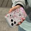 Чехол для iPhone 17 ProMax с цветами персика: Матовый 16 Plus со встроенной кнопкой камеры