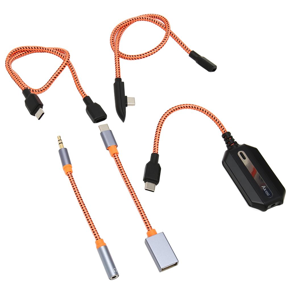 Headphone Adapter 3 in 1 3.5mm Type C Headset Converter Dongle with PD 60W QC 18W Fast Charging for