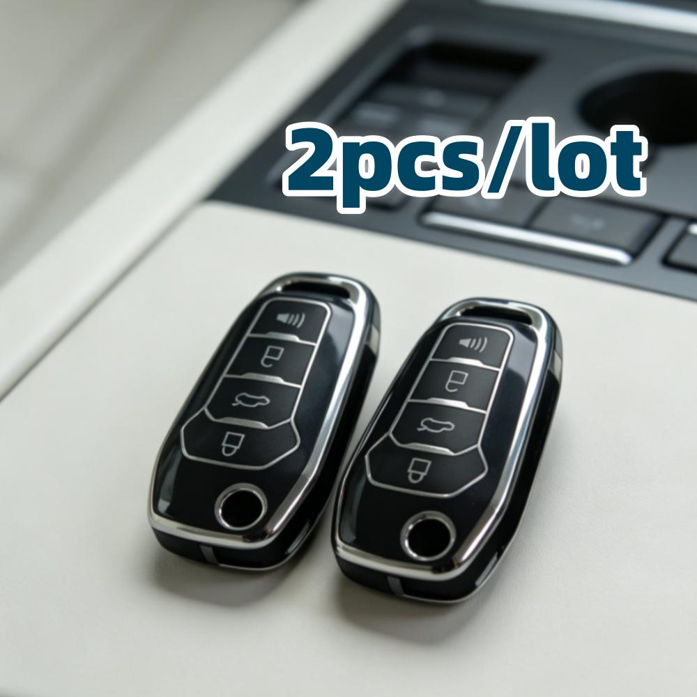 2 шт./лот Чехлы для корпуса автомобильного ключа Для Ford Escape Focus C-Max Transit F250 F350 F450 F550, подходят только для автомобильного ключа, показанного на изображении