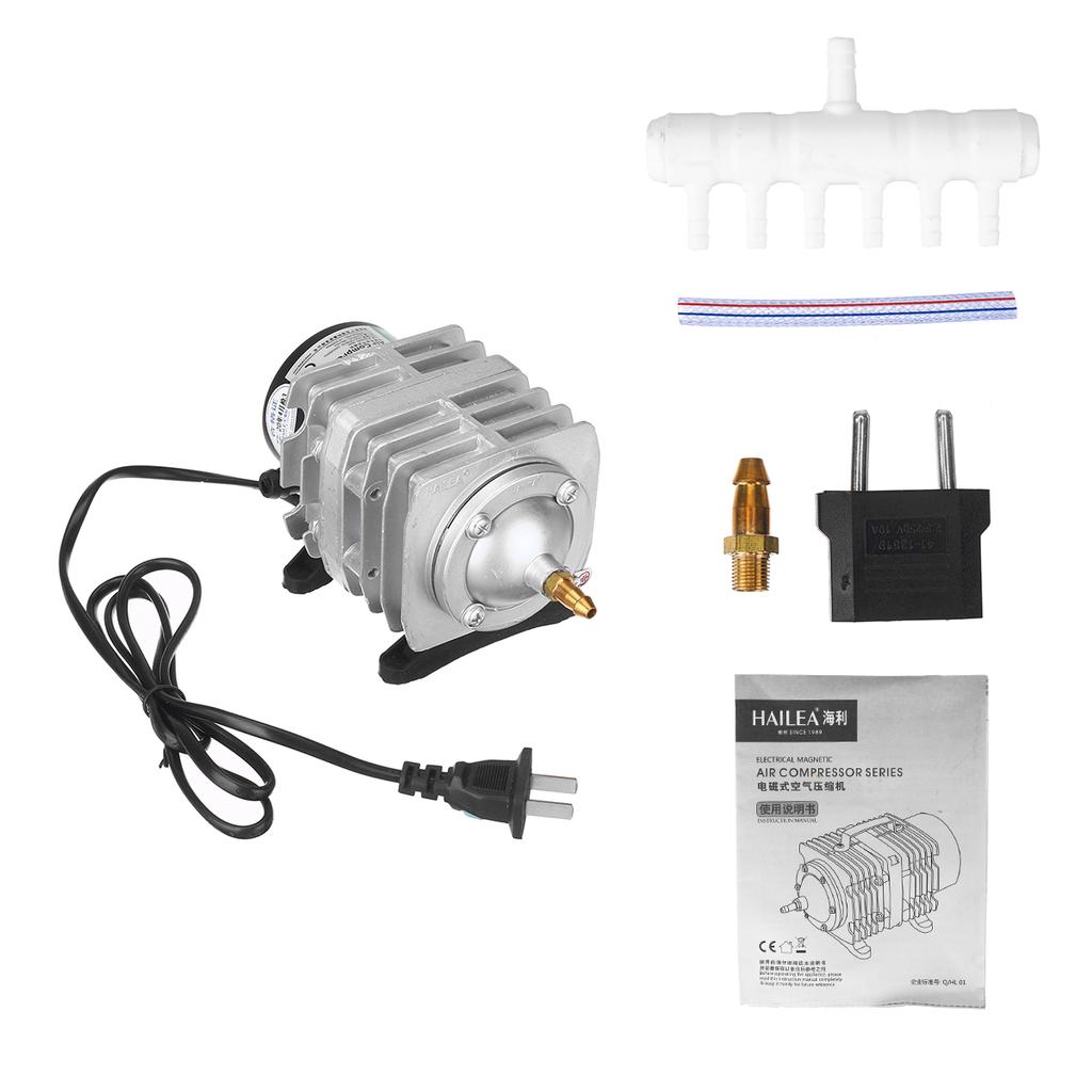 Воздушный насос Аэратор 25W/30W/35W/45W Электромагнитный воздушный компрессор Аквариум Кислородный рыбный пруд
