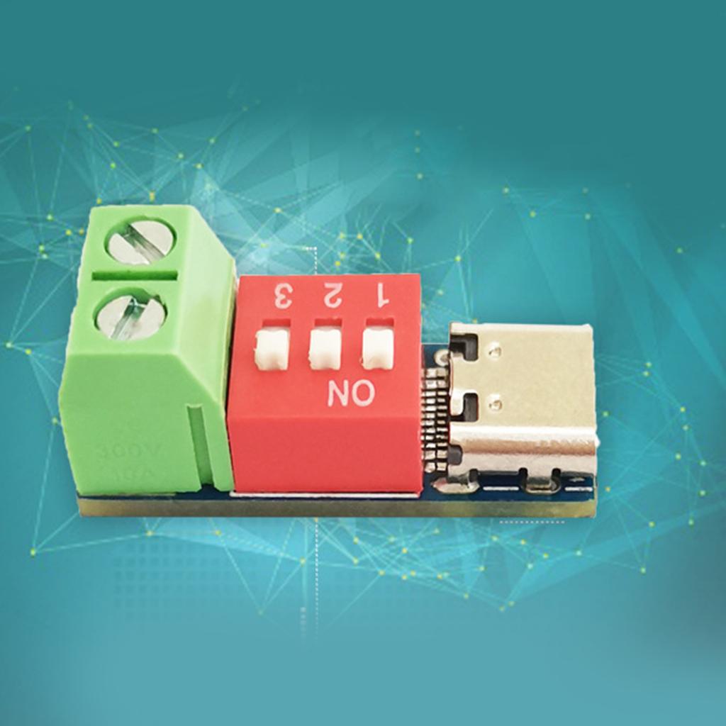 PD QC Fast Charge PD Decoy Board Trigger 5-20V Dial-code Adjustment Voltages TypeC USB Fast Quick Charger Test Board