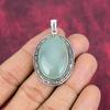 Украшения ручной работы из драгоценных камней Aqua Chalcedony, кулон из стерлингового серебра 925 пробы, уникальный дизайн, для женщин