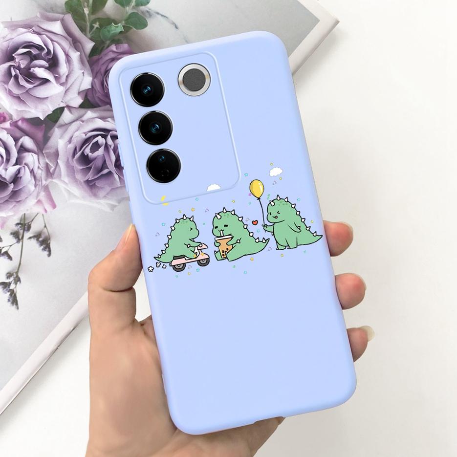 Чехол для Vivo V27 Чехол для Vivo V27e V2237 Милый Модный Расписной Чехол Мягкий Силиконовый Чехол для Телефона Для Vivo V27 Pro V 27 V27e Задняя Крышка Сумки