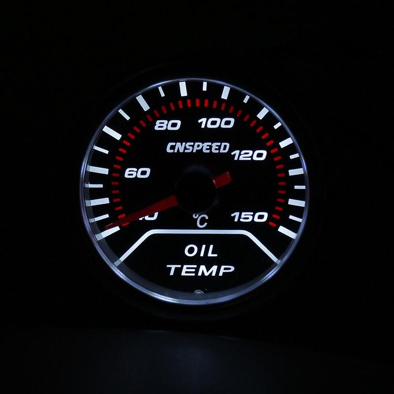 2"(52mm) smoke lens Car pointer 270 degree oil temp gauge /oil temperature meter/car meter YC101229