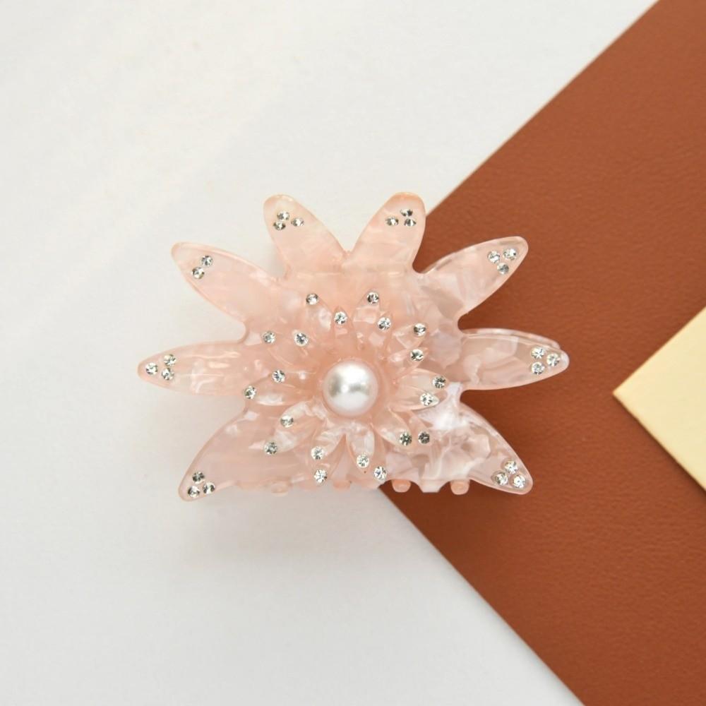 Rhinestone Sunflower Hair Claw Classic Hair Accessories Trendy Hair Claw Clips  For Women