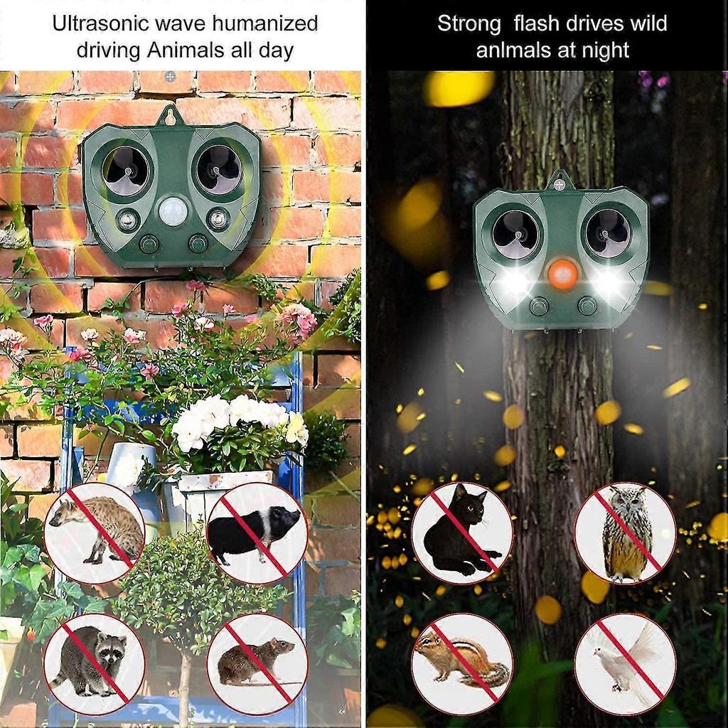 2023 - Ultrasonic Cat Deterrent For Garden, Solar Animal Repeller, Ultrasonic Repellent, Ultrasonic Deterre