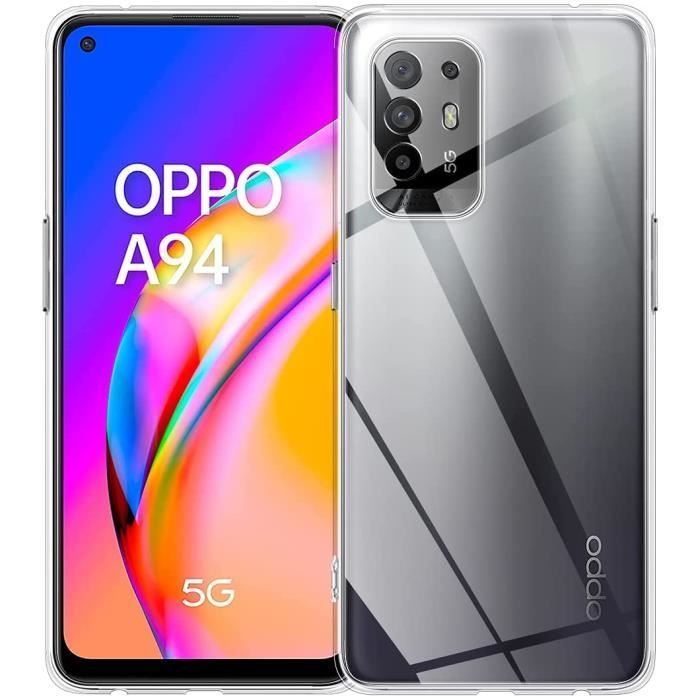 Чехол для Oppo A94 5G - Phonillico - Силиконовый гель ТПУ - Ультратонкий - Прозрачный - Гибкий