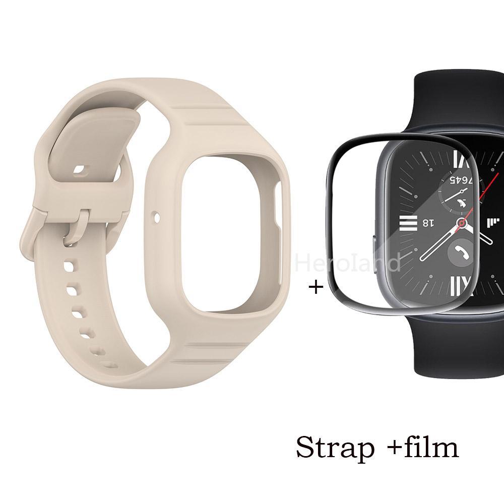 Спортивный силиконовый ремешок для часов Huawei Honor Watch 4, ремешок для смарт-часов, браслет для Honor Watch4, аксессуары, ремешок 2 в 1