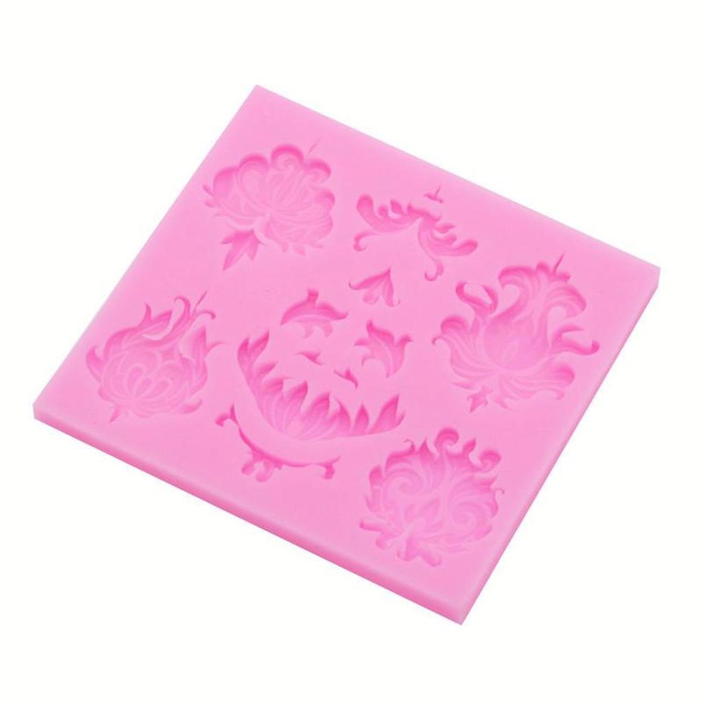 Европейская рельефная силиконовая форма, ультра легкая глина, эпоксидная помадка, форма для украшения торта, шоколада