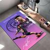 Soccer Star Area Rug, Sergio Aguero Manchester City 10 Celebration Print, Football Fan Living Room Decor, Non-Slip Mat