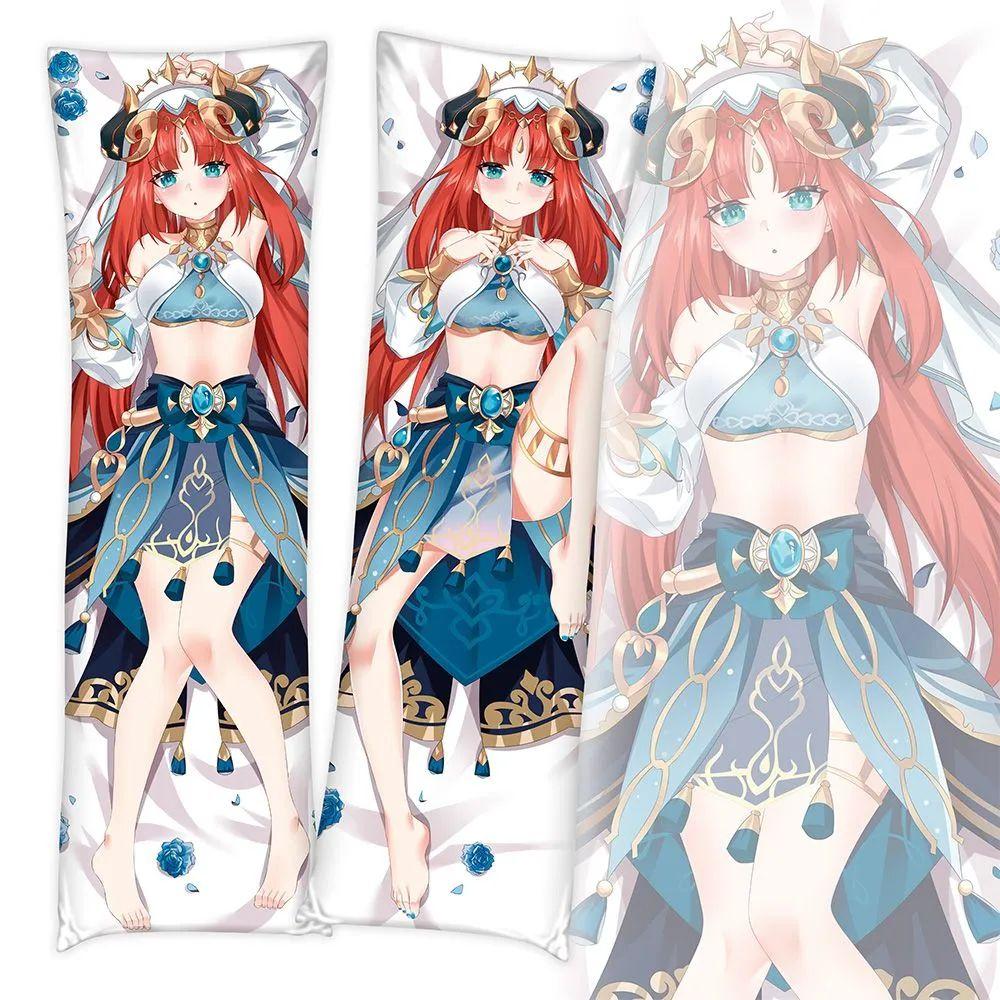 Чехол для подушки Game Genshin Impact Keqing Dakimakura Zhongli, костюм для тела, подушка, двусторонняя наволочка