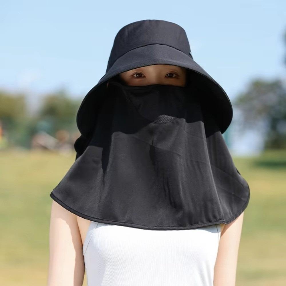 Breathable Sunscreen Fisherman Hat Wide Brim Picking Tea Hat Simple Sunshade Sun Hat Women