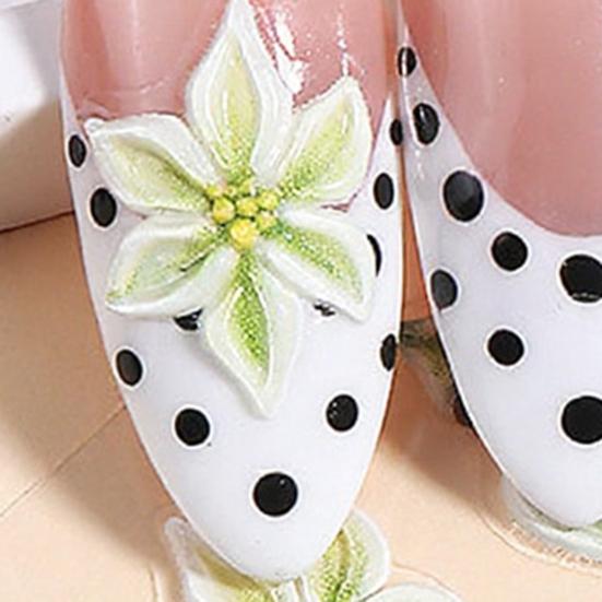 5D Рельефные Цветочные Наклейки для Маникюра Самоклеящиеся DIY Весна Лето Цветочные Декоры для Маникюра Женские Аксессуары для Ногтей для Дома Салона