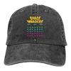Adjustable Solid Color Baseball Cap Space Invaders Washed Cotton 70s 80s Game Sports Woman Hat