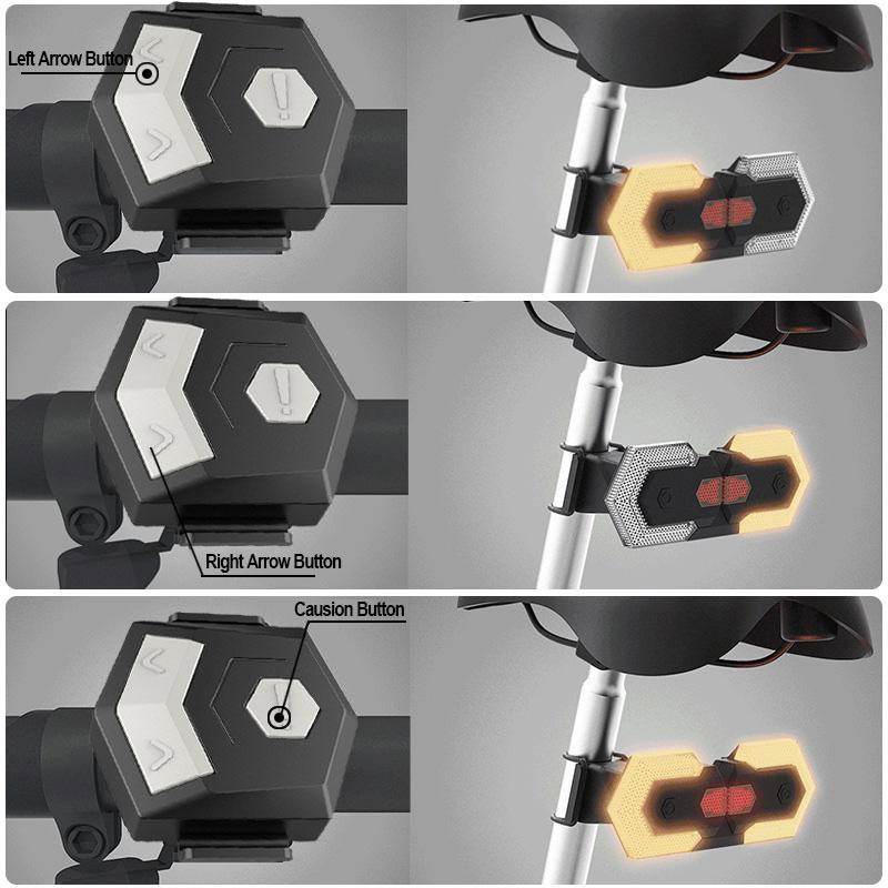 4 шт. указатели поворота для велосипеда, передний задний фонарь, умный пульт дистанционного управления, велосипедный фонарь, предупреждение о безопасности на велосипеде, задний фонарь, электрический скутер