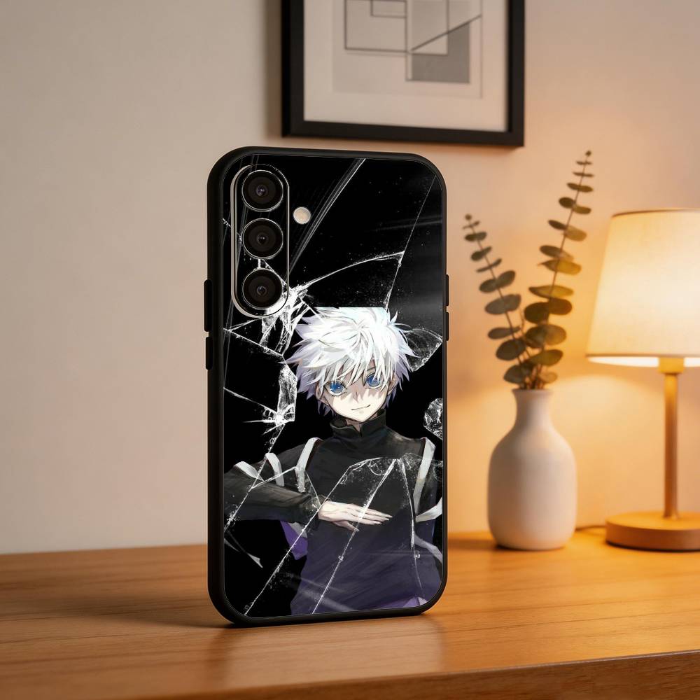 H-Hunter × Hunter K-Killua Phone Case For Samsung A73,72,71,53,52,51,22,91,80, Soft Black Cover