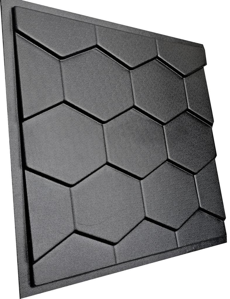 3D Wall Panel Mold for Gypsum, Plaster or Concrete Tile for Decorative Wall Panels 'Roof'
