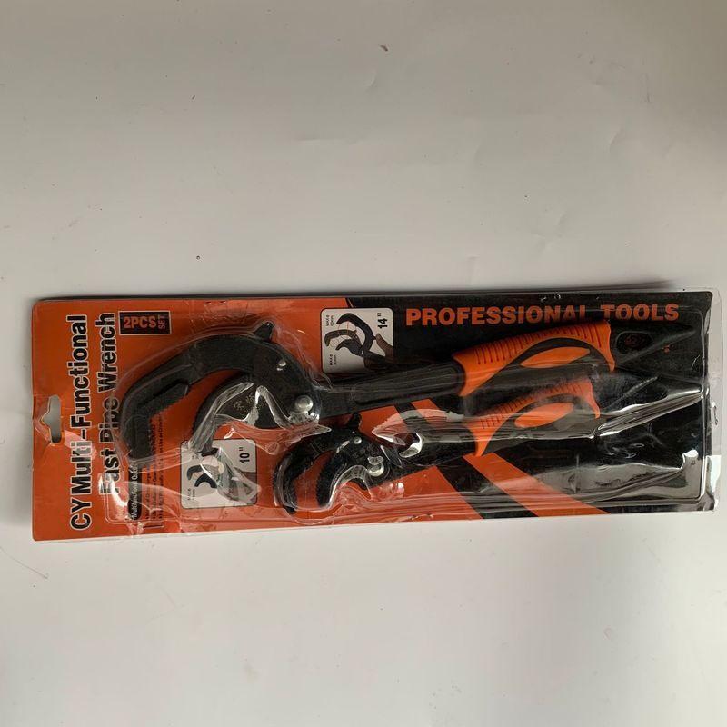 2 шт./компл. 14-30/30-60 мм универсальный ключ для труб, набор гаечных ключей с открытым концом, инструмент с защелкивающейся ручкой из высокоуглеродистой стали, сантехник, многофункциональный ручной инструмент