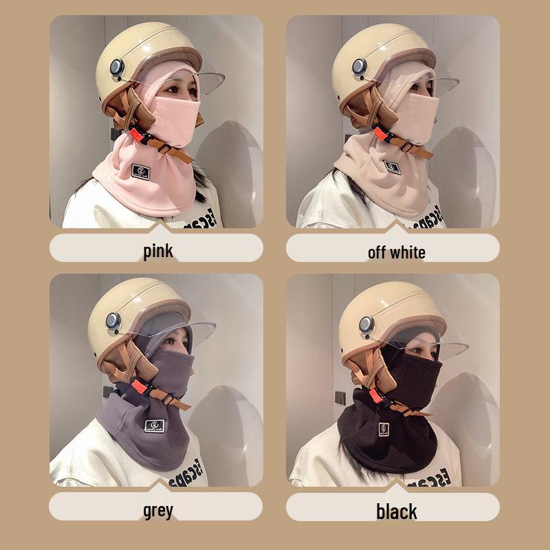 Зимний теплый балаклава: Женская ветрозащитная и холодозащитная велосипедная маска для лица