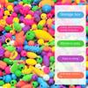 108/188/308pcs Multi-shaped Snap Pop Beads Kits Educational Jewelry Making Toys  Children
