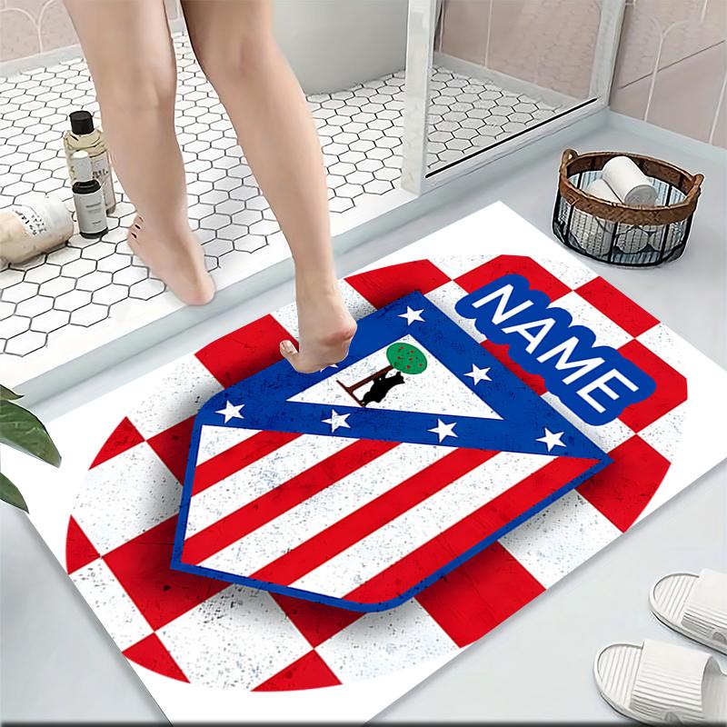 Custom Name Getafe FC Crest Carpet Rug Customizable Soft Washable Anti-Slip Home Living Room Sofa Mats Personalized Rug. 0909220