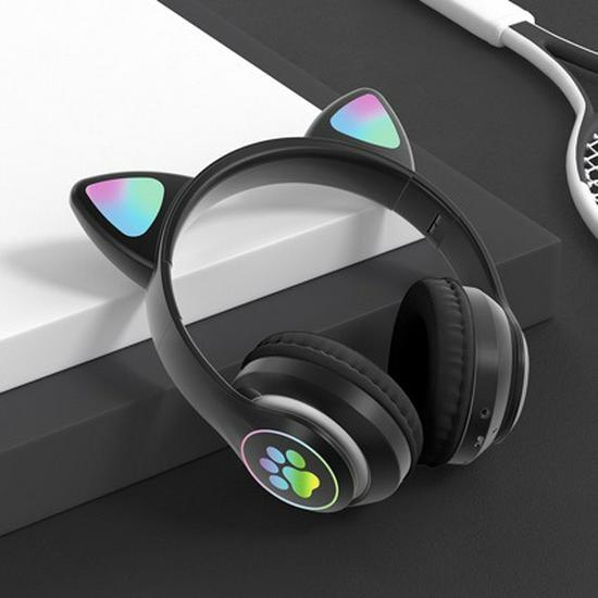 Cute Luminous Cat Ear Bluetooth Wireless Headphones