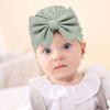 Soft Big Bow Hats Solid Color Toddler Turban Cute Infant Headwear  Baby Girls Boys