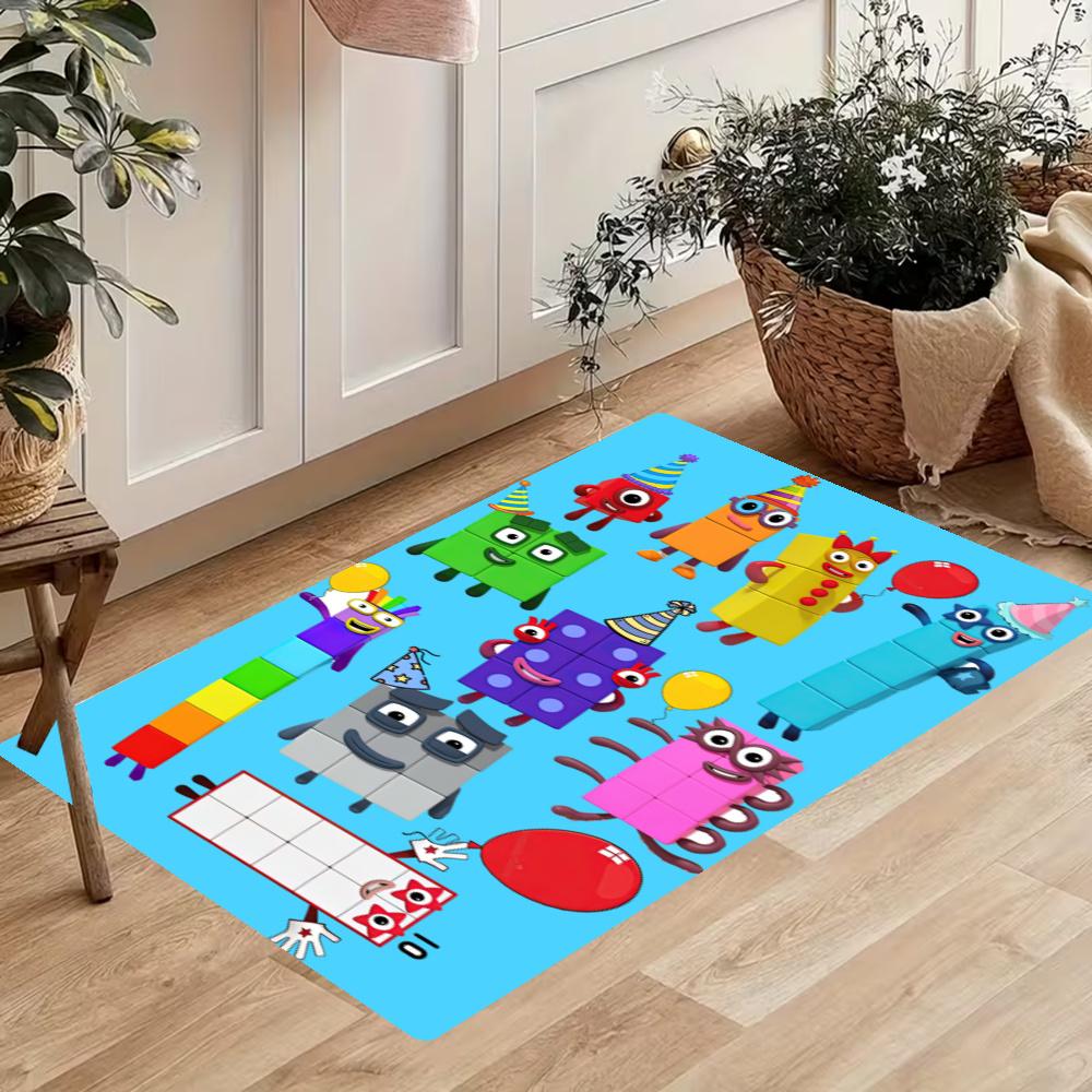 Numberblocks Kitchen Mats Durable Bathroom Pads Comfortable Rugs Carpets For Kitchen Home Office Sink Laundry Room Bathroom Decor