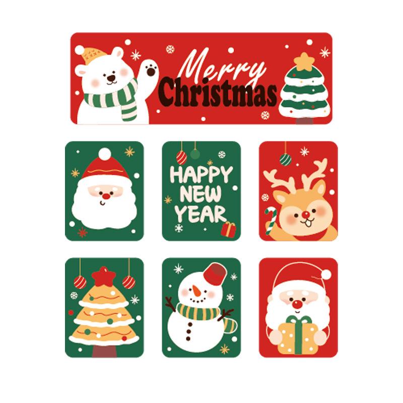 Christmas Santa Fridge Magnet soft Magnetic Sticker for Holiday Home Decor Festive Party Gift New Year Christmas Decorations