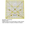 Практичная гладкая поверхность, долговечная линейка для пэчворка, акриловая стеганая швейная фурнитура для дома, подарок