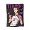 Пледы Haikyuu Тендо Флис С принтом Хинаты Карасуно Волейбол Кагеямы Пледы-броски для постельного белья Уличные Плюшевое Тонкое одеяло
