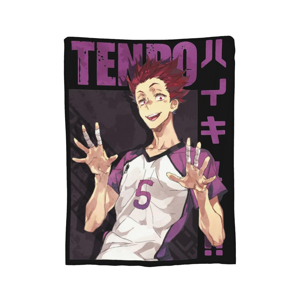 Пледы Haikyuu Тендо Флис С принтом Хинаты Карасуно Волейбол Кагеямы Пледы-броски для постельного белья Уличные Плюшевое Тонкое одеяло