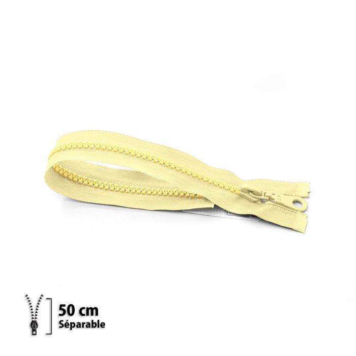 Fermeture éclair Z54 - moulée 6mm Séparable - 50 cm - 7154610050