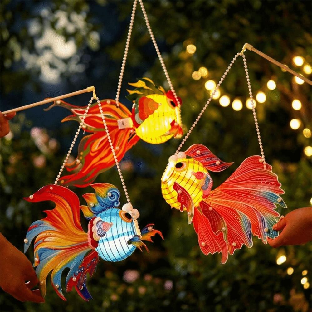 Good Luck Goldfish Lanterns Chinese Style DIY Lantern Material Kit Cultural Events