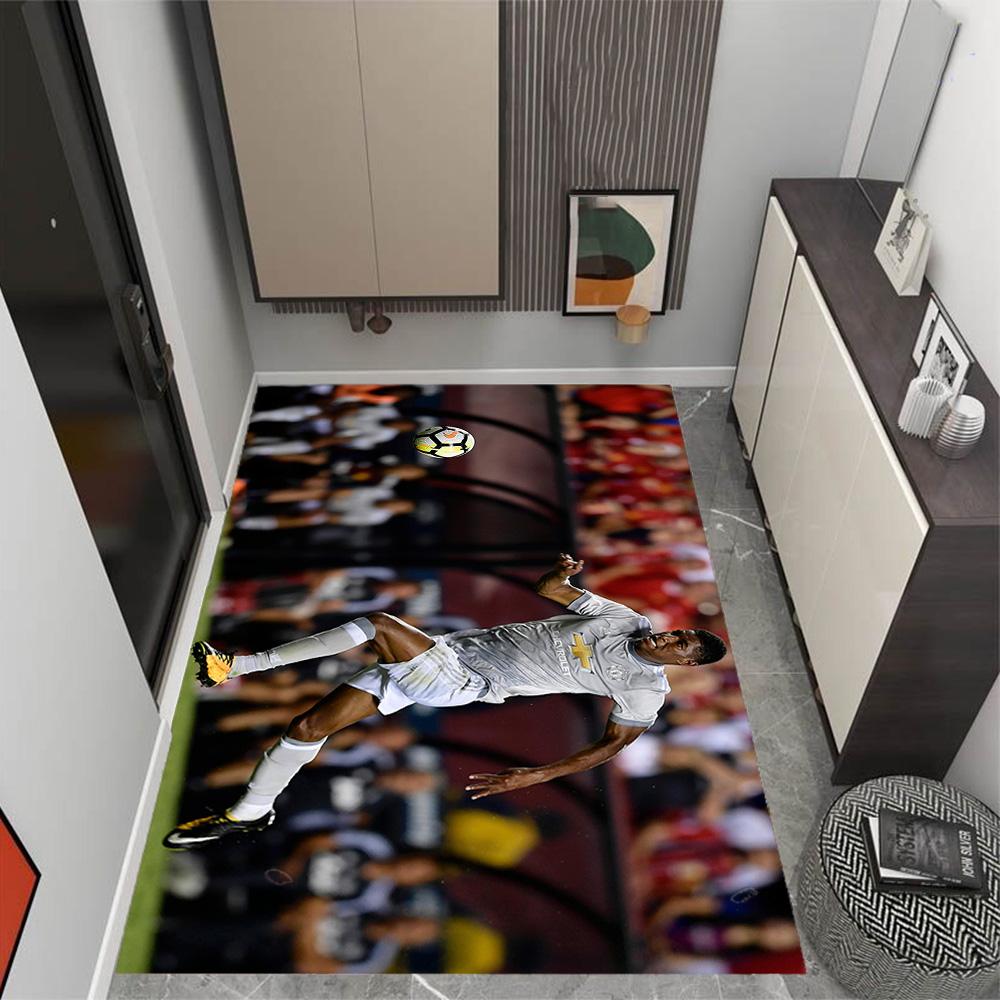 Manchester United's Rashford Applauds Fans Floor Rug Office Rug Perfect for Foyer Outdoor Study room Dormitory Antislip Carpet Office home decor