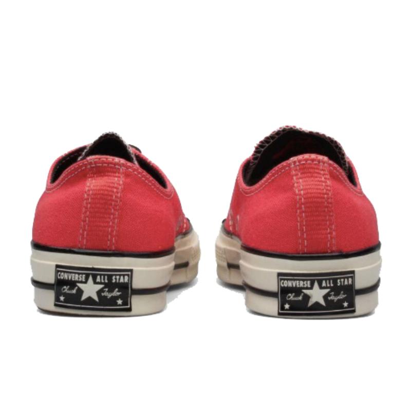 Converse Chuck Taylor All Star 1970s Ox Круглый носок На шнуровке Низкие Эспадрильи Унисекс Красный
