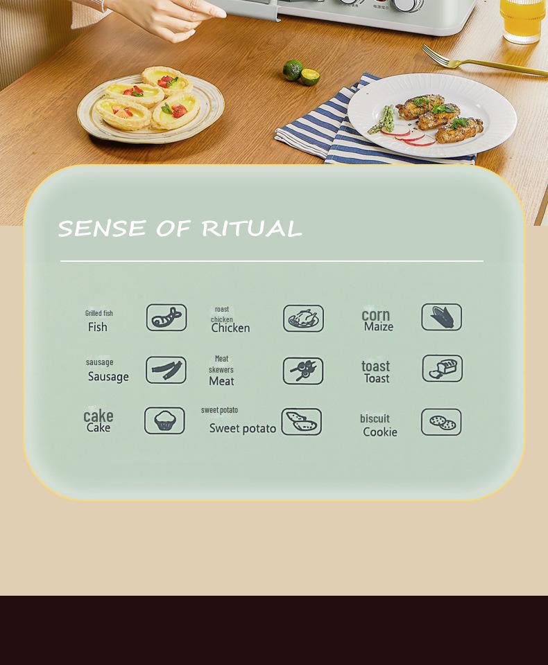 Машина для завтрака Xiaobeizhu 4-в-1: Пар, выпечка, жарка и варка — мини-многофункциональный тостер-духовка.