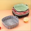 Reusable Baking Basket Air Fryer Silicone Liner Non Stick Foldable Tray Pot for Family Kitchen Use
