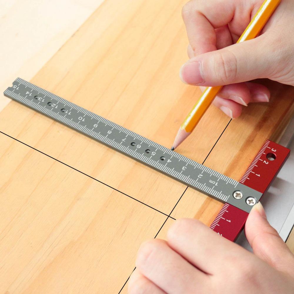 Aluminum Alloy T Square Ruler 6 Inch Size Metal T Square  Art Framing and DIY