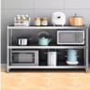 3-Tier Stainless Steel Floor-Standing Kitchen Storage Rack