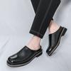 Fashion Fashion Platform Men's Artificial Leather Loafers Shoes BusinessThick Sole Trend Fashion Male Half Slippers Loafers Casual Shoes